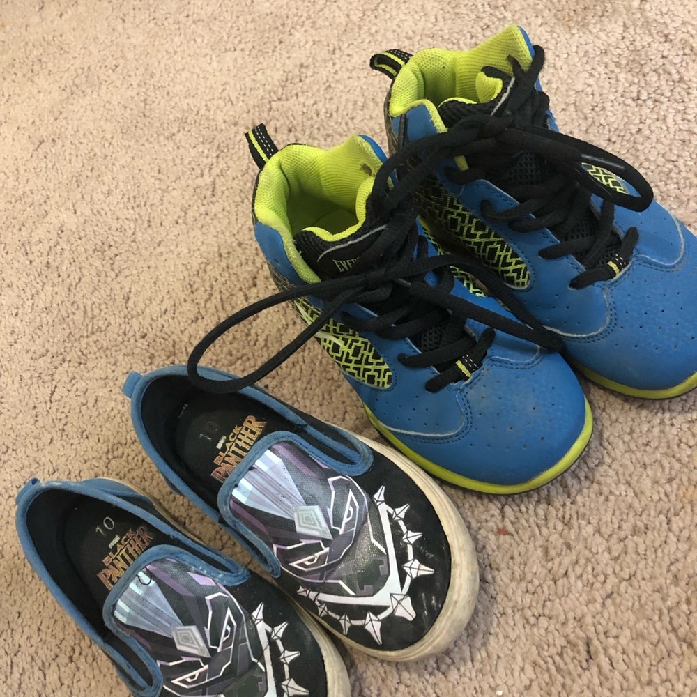 Everlast high top boxing & black panther shoes